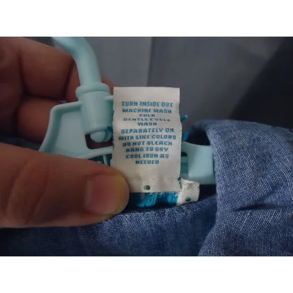 Sundance Cassidy Western Embroidery Chambray Denim Button Down Womens Medium - Picture 5 of 9